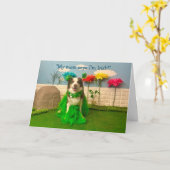 FROHEN ST. PATRICKSTAG KARTE (Gelbe Blume)