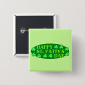 Frohen St. Patty's Tag Button (Vorne & Hinten)