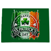 Frohen St. Patty's Tag Große Geschenktüte (Vorderseite)