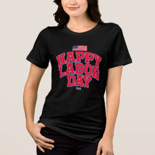 Frohen Tag der Arbeit 2026 Amerikanische Arbeiter Tri-Blend Shirt