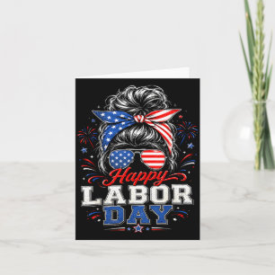 Frohen Tag der Arbeit 2026 Patriotische Mutter USA Karte
