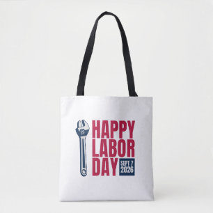 Frohen Tag der Arbeit 2026 Wrench-Tragetasche Tasche