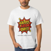 Frohen Tag der Arbeit Design T-Shirt (Vorderseite)