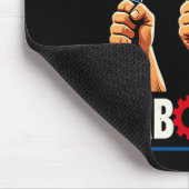 Frohen Tag der Arbeit Mousepad (Ecke)