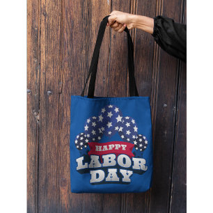 Frohen Tag der Arbeit Patriotische Sterne Tasche