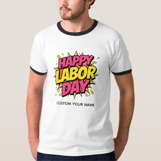 Frohen Tag der Arbeit T-Shirt (Vorderseite)