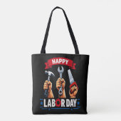 Frohen Tag der Arbeit Tasche (Rückseite)
