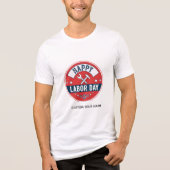 Frohen Tag der Arbeit Tri-Blend Shirt (Vorderseite)