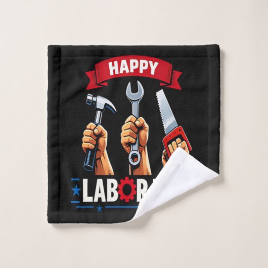 Frohen Tag der Arbeit Waschlappen (Waschlappen)