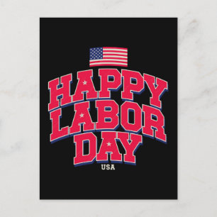 Frohen Tag der Arbeit zum Gedenken an amerikanisch Postkarte
