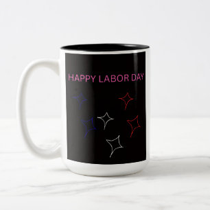 Frohen Tag der Arbeit Zweifarben-Tasse – Patriotis Zweifarbige Tasse