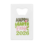 Frohen Tag der Erde 2026 Geldbeutel Flaschenöffner (Rückseite)