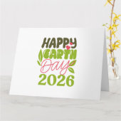 Frohen Tag der Erde 2026 Karte (Gelbe Blume)