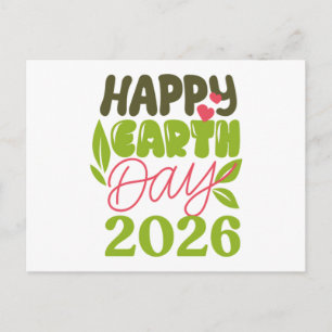 Frohen Tag der Erde 2026 Postkarte