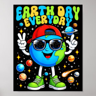 Frohen Tag der Erde 2026 Rettet den Planeten Tag d Poster