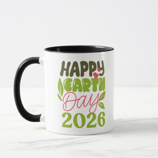 Frohen Tag der Erde 2026 Tasse (Links)