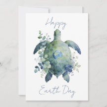 Frohen Tag der Erde Schildkröten-Design