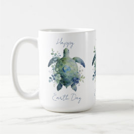 Frohen Tag der Erde Schildkröten-Design Kaffeetasse
