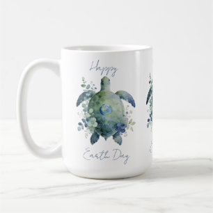 Frohen Tag der Erde Schildkröten-Design Kaffeetasse