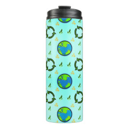 Frohen Tag der Erde Thermobecher Thermosbecher