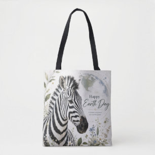Frohen Tag der Erde Zebra-Wildlife Tasche