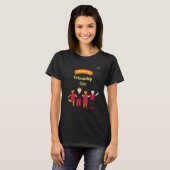 Frohen Tag der Freundschaft T-Shirt (Vorne ganz)