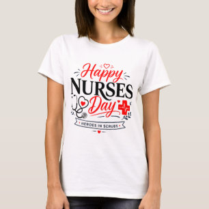 Frohen Tag der Krankenpfleger, Helden im Kittel T-Shirt