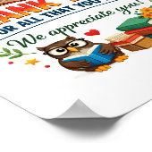 Frohen Tag der Schulbibliothekare | Danke Biblioth Poster (Ecke)
