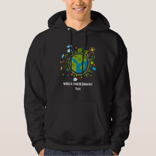 Frohen Tag der Umwelt Baumlampe Earthball Hoodie