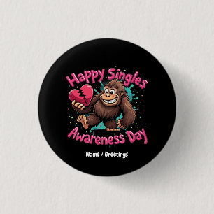 Frohen Tag des Bewusstseins für Singles - Liebe fe Button