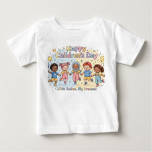 Frohen Tag des Kindes Süßes Kinderdesign . Baby T-shirt