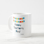 Frohen Tag des Lehrers Kaffeetasse (Vorderseite Links)
