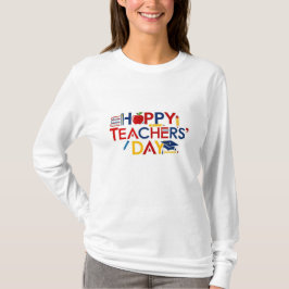 Frohen Tag des Lehrers T-Shirt für Frauen