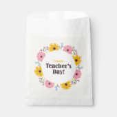 Frohen Tag des Lehrers Wilde Blumen Geschenktütchen (Vorderseite)