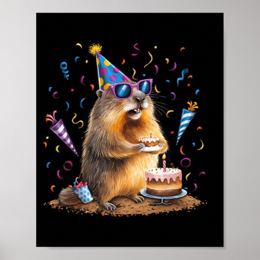 Frohen Tag des Murmeltieres 12. Feb Murmeltier Mit Poster (Vorne)