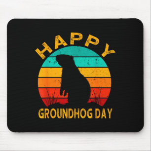 Frohen Tag des Murmeltieres 2025 2. Februar Murmel Mousepad