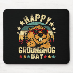 Frohen Tag des Murmeltieres Lustige Murmeltier Sin Mousepad
