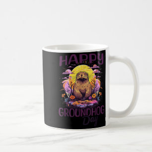 Frohen Tag des Murmeltieres Süße Vintage-Kunst Gra Kaffeetasse