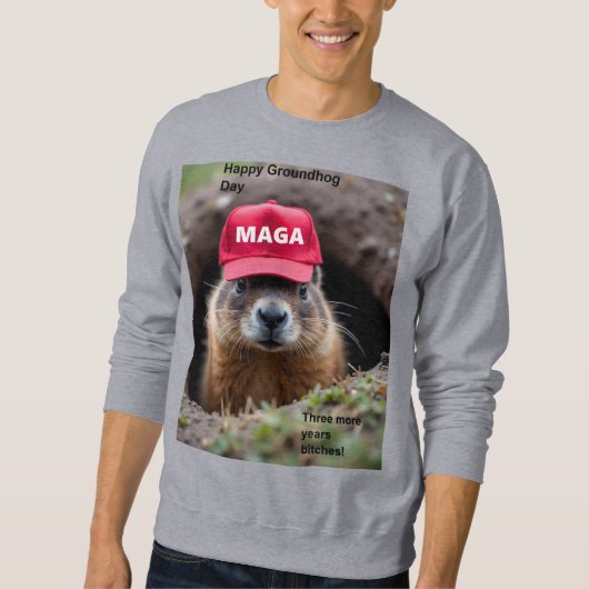Frohen Tag des Murmeltieres Sweatshirt (Vorderseite)