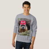 Frohen Tag des Murmeltieres Sweatshirt (Vorne ganz)
