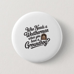 Frohen Tag des Murmeltieres Waldmurmeltier Tier Mu Button
