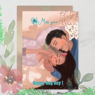 Frohen Umarmungstag Feiertagskarte