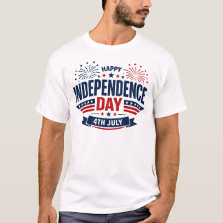 Frohen Unabhängigkeitstag am 4. Juli Patriotisch T-Shirt