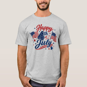 Frohen Unabhängigkeitstag am 4. Juli Patriotisch T-Shirt