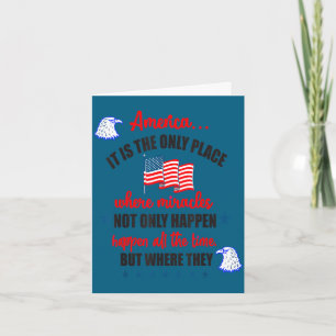 Frohen Unabhängigkeitstag für Amerika Karte