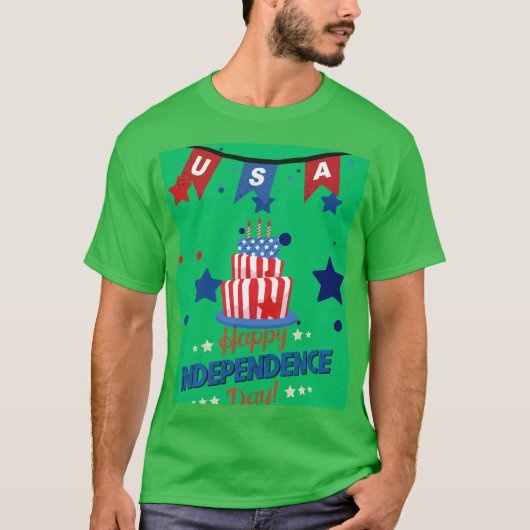 FROHEN UNABHÄNGIGKEITSTAG T-Shirt (Vorderseite)