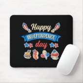 Frohen Unabhängigkeitstag - Unabhängigkeit 4. Juli Mousepad (Mit Mouse)