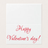 Frohen Valentinstag! (Außenseite Aufgefaltet)