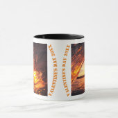 Frohen Valentinstag 2024 Tasse (Zentrum)