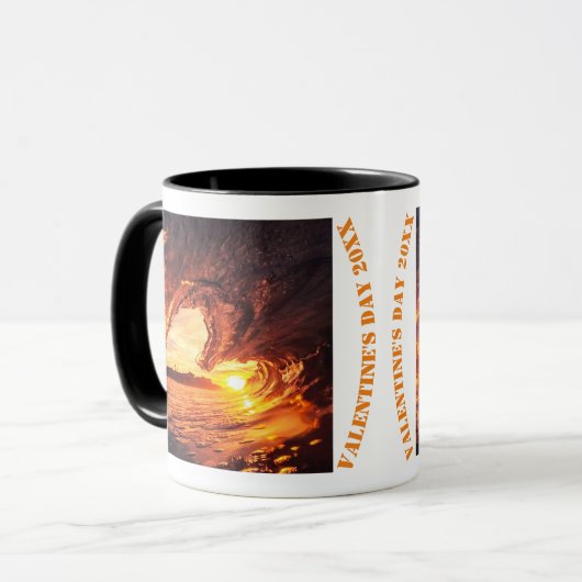 Frohen Valentinstag 2024 Tasse (Vorderseite Links)